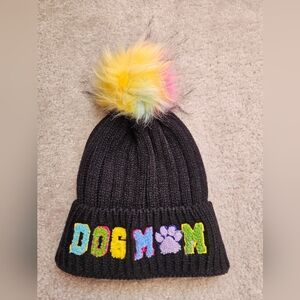 NEW Dog Mom Stocking Hat with Pompom